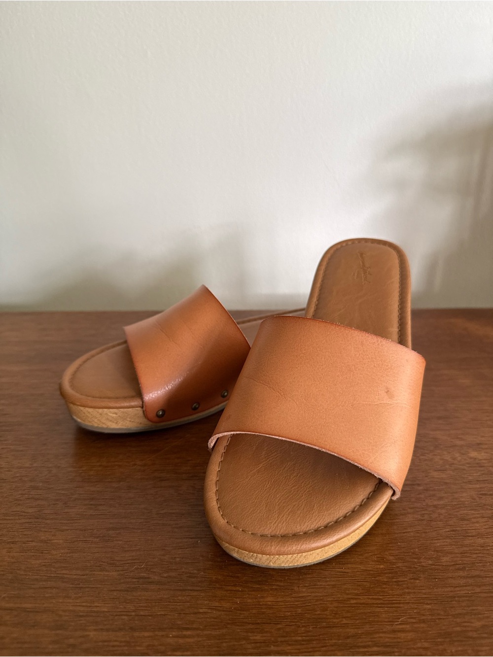 Universal Thread Women's Cognac Slide Clogs